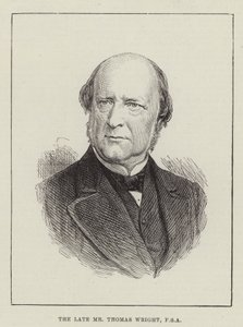 Der verstorbene Mr. Thomas Wright, FSA (Gravur)