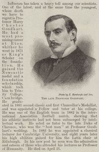 Der verstorbene Professor Goodhart (Gravur)