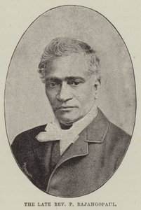 Der verstorbene Reverend P Rajahgopaul (Stich) von English School