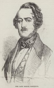 Der verstorbene Signor Donizetti (Gravur)