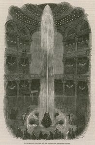 Der leuchtende Brunnen im Panopticon, Leicester Square, London von English School