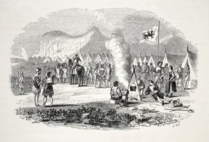 Das Treffen der Häuptlinge von Nord- und Südwales in den Breiddyn Hills auf dem Weg nach Bosworth Field