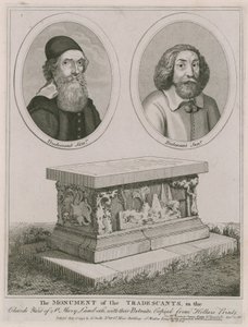 Das Denkmal der Tradescants auf dem Kirchhof von St Mary, Lambeth von English School