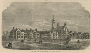 Das neue City Lunatic Asylum von English School