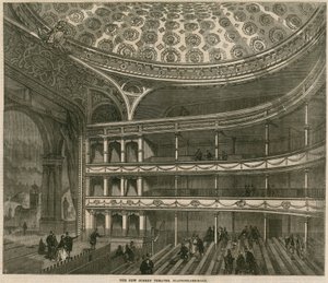 Das neue Surrey Theater, Blackfriars Road, London von English School