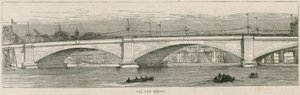 Die neue Brücke über die Themse in Putney von English School