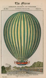 Der neue große Montgolfier oder Rauchballon von English School