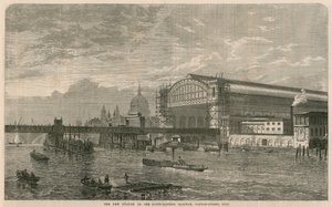 Der neue Bahnhof der South-Eastern Railway, Cannon Street, London von English School