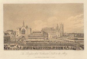 Die Prozession von Westminster Hall zur Abtei