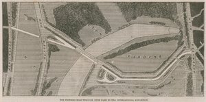 Die vorgeschlagene Straße durch den Hyde Park zur Internationalen Ausstellung