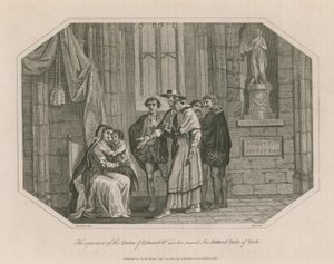 Die Trennung der Königin von Edward IV. und ihrem zweiten Sohn, Richard Herzog von York