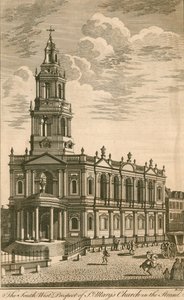 Südwestansicht der St Marys Kirche im Strand von English School