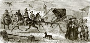 Die Volante (Mietkutsche) von Havanna von English School