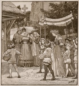 Die Hochzeit von Jack of Newbury: der Brautzug, Illustration aus Cassells Illustrierter Geschichte Englands