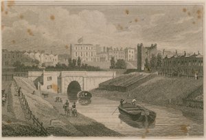 Der westliche Eingang zum Regents Canal Tunnel, Islington, London von English School