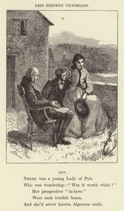 Es war eine junge Dame aus Pyle (Gravur) von English School