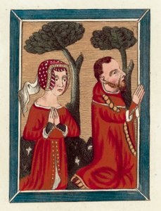 Thomas Beauchamp, Earl of Warwick, und Margaret seine Frau von English School