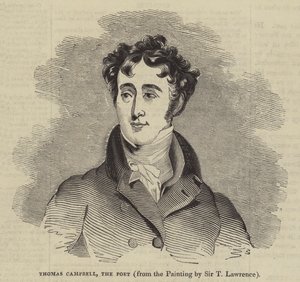 Thomas Campbell, der Dichter (Gravur) von English School