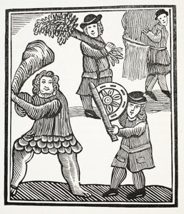 Thomas Hickathrift, Illustration aus Chap-books des achtzehnten Jahrhunderts von John Ashton, veröffentlicht 1882