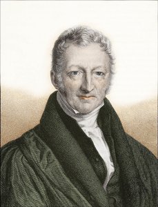 Thomas Robert Malthus (Farbstich) von English School