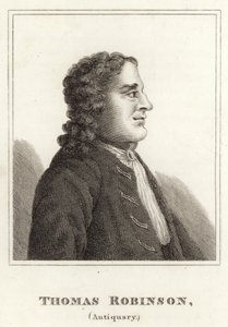 Thomas Robinson, Antiquar