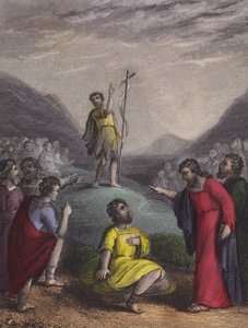 Durch Judas fruchtbares Wildnis kam der Täufer ...
