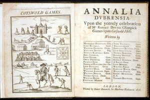 Titelseite für Annalia Dubrensia: Upon the Yeerely celebration of Mr. Robert Dovers Olimpick Games upon Cotswold Hills, 1636