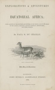 Titelseite von Du Chaillus 