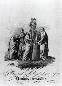 Titelseite von Muzio Clementis Bearbeitung für Klavier von Joseph Haydns Oratorium Die Jahreszeiten