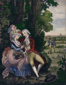 Tom Jones und Sophia Western, Szene aus Henry Fieldings komischem Roman 
