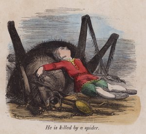 Däumling von einer Spinne getötet von English School