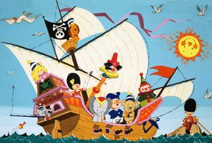 Kopfüber Piratenschiff von English School