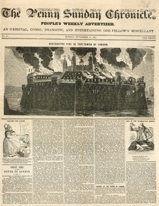 Tower von London Feuer, 1841 von English School