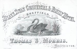 Handelskarte, Black Swan Commercial & Family Hotel von English School