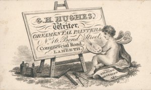 Visitenkarte, G H Hughes von English School