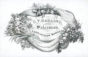 Visitenkarte, G V Barling von English School
