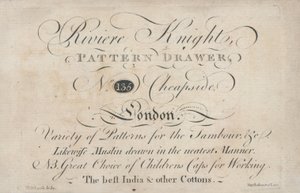 Visitenkarte, Riviere Knight von English School