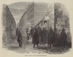 „Baum der Freiheit“, gefällt in Paris (Stich)