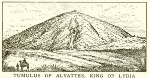 Tumulus von Alyattes, König von Lydien von English School
