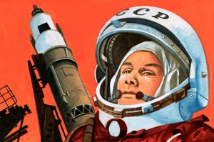 Unbekannter russischer Kosmonaut