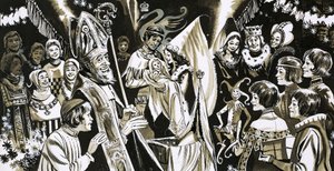 Unbekannte Märchenillustration von English School