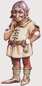 Unidentifiziertes Porträt eines Zwerges oder Trolls