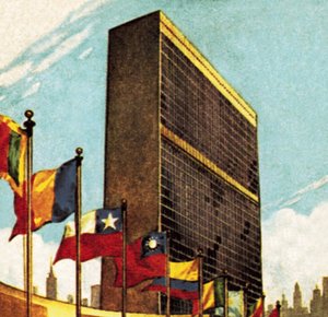 Gebäude der Vereinten Nationen in New York von English School