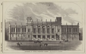 Universität von London, Burlington Gardens, Mr. Pennethorne, Architekt (Gravur) von English School