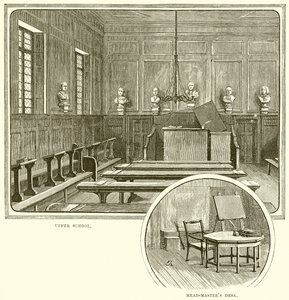 Oberschule. Schreibtisch des Direktors von English School