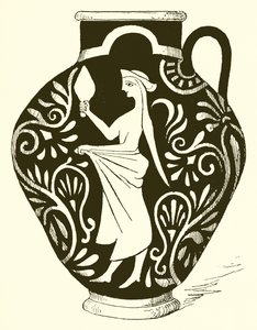 Vase von English School