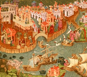Venedig (Farblithografie)