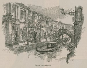Venedig in London: Skizzen in Olympia - Eine der Terrassen
