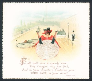 Viktorianische Weihnachtskarte von English School