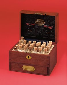 Viktorianische homöopathische Medizinkiste, hergestellt von James Epps & Co., Mitte des 19. Jahrhunderts